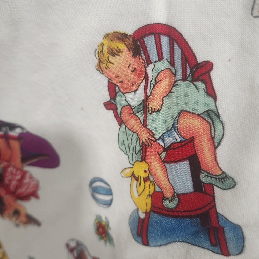 Handmade Baby Blanket Retro Storybook Kids Print Soft Thick Nursery Bedding - Picture 7 of 9
